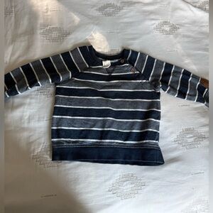 H&M Blue and White Knit Top